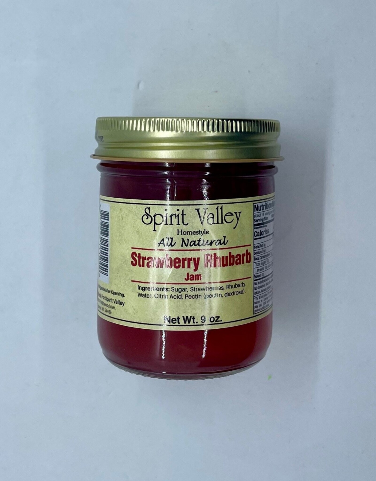 Spirit Valley Strawberry Rhubarb Jam