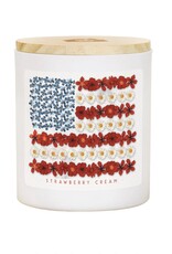 Sincere Surroundings Flower Flag Candle (Strawberry)
