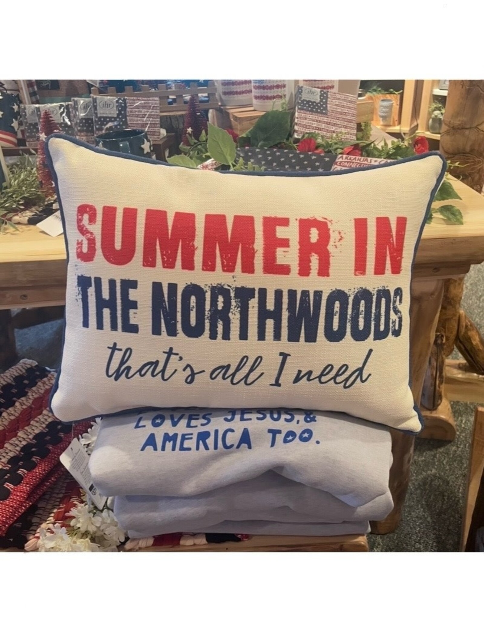 Little Birdie SALE Summer in The Northwoods All I Need Pillow