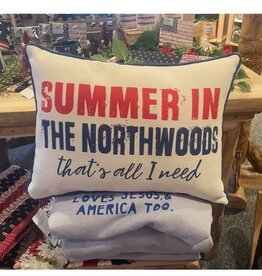 Little Birdie SALE Summer in The Northwoods All I Need Pillow
