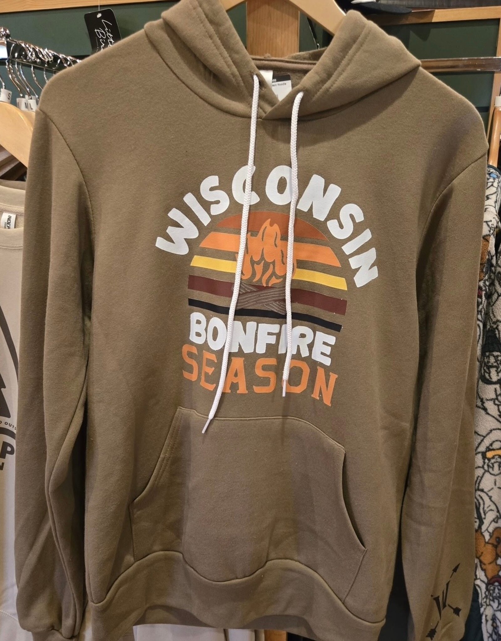 Wisconsin Up SALE Bonfire Season Hoodie
