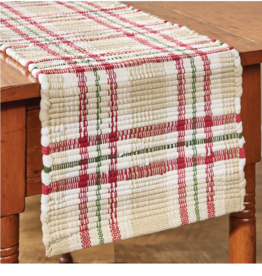 Park Designs 36" Table Runner - Cozy Christmas Chindi