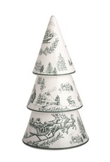 Mudpie Large Green Toile Tree