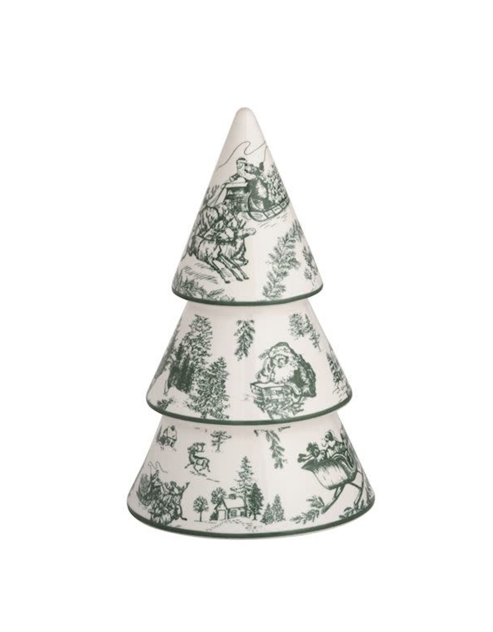Mudpie Small Green Toile Tree