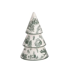 Mudpie Small Green Toile Tree