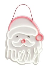 Mudpie Neon Santa Door Hanger
