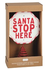 Mudpie Santa Stop Projector Tree Topper