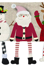 Mudpie Christmas Dangle Leg Pillow