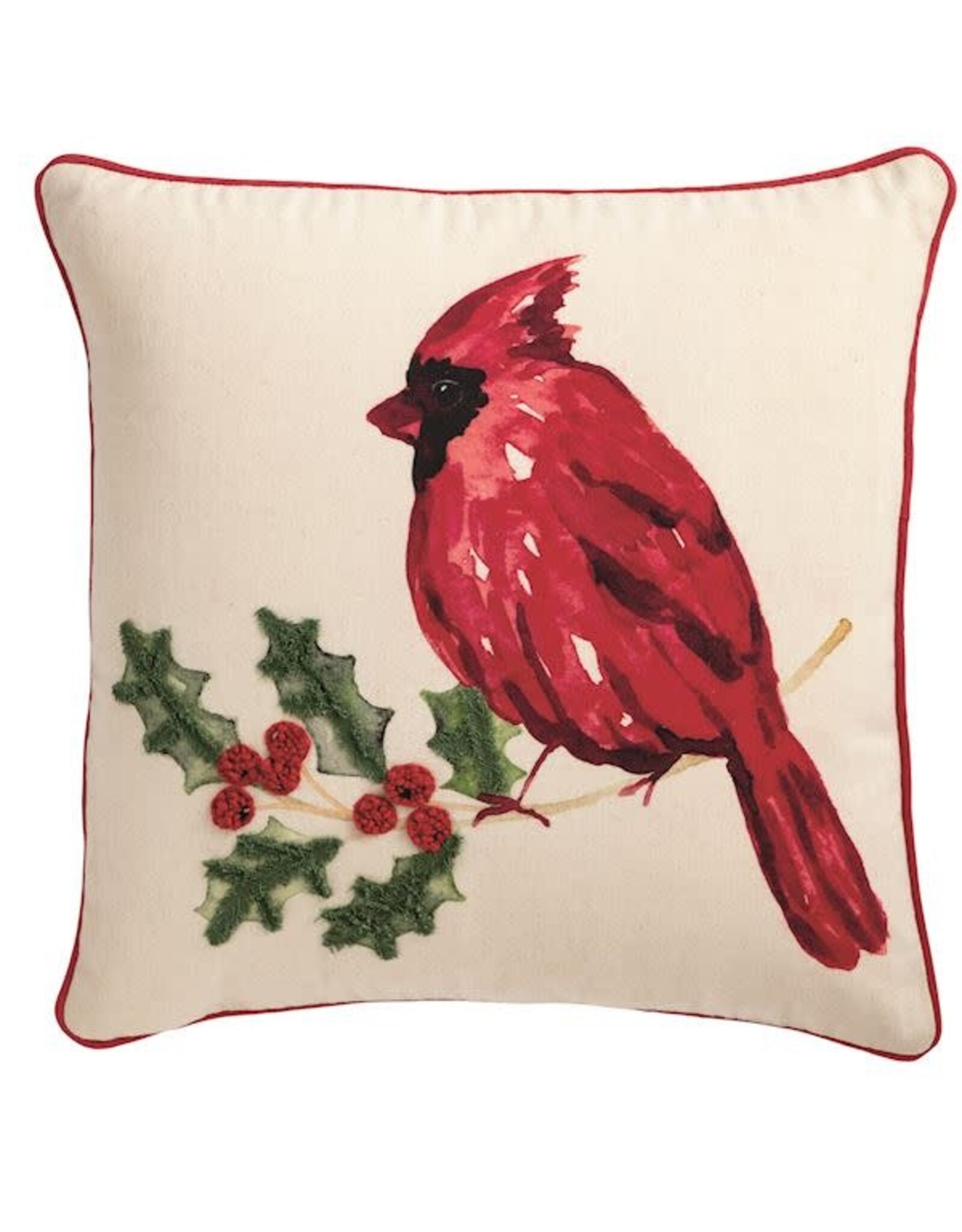 Mudpie Cardinal Pillow