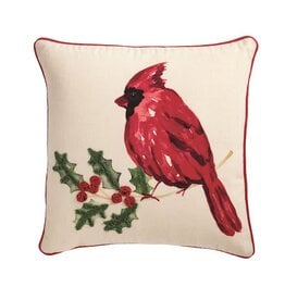 Mudpie Cardinal Pillow