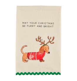 Mudpie May Your Christmas Dog Ric-Rac Towel