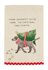 Mudpie Thank Goodness You're Home Dog Ric-Rac Towel