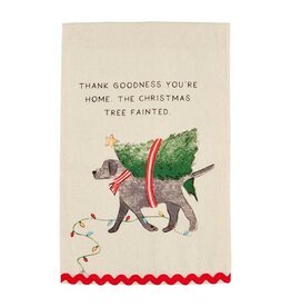 Mudpie Thank Goodness You're Home Dog Ric-Rac Towel