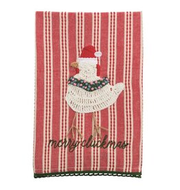 Mudpie Farm Xmas Chicken Towel