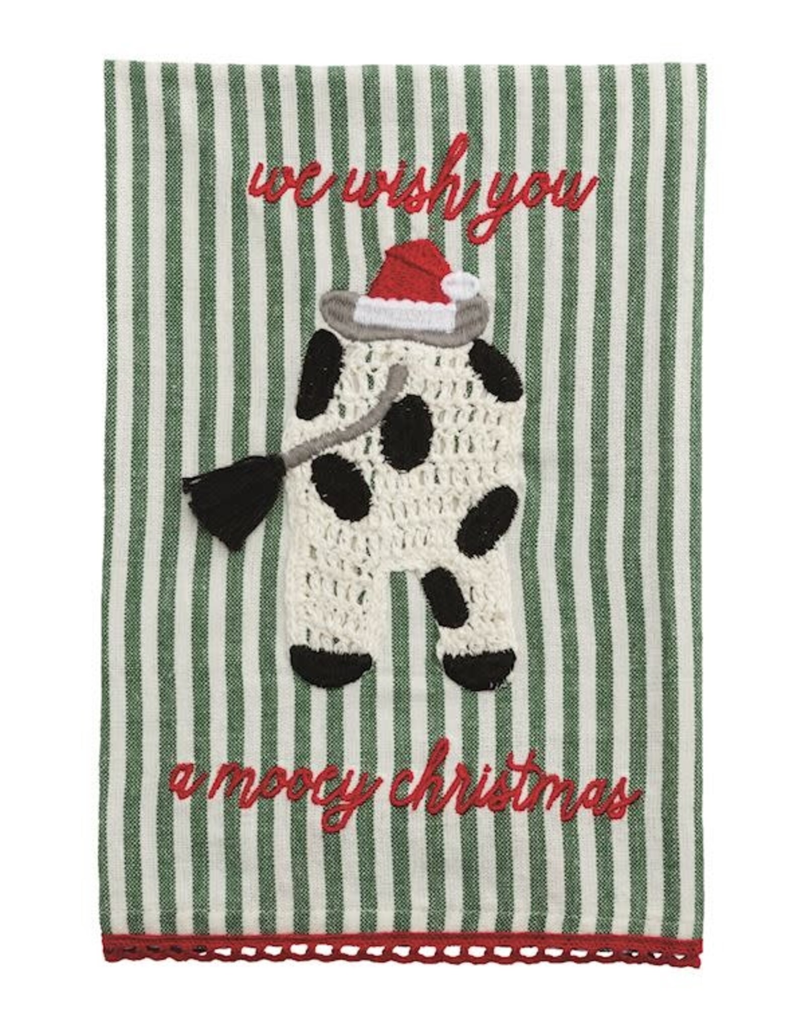 Mudpie Farm Xmas Cow Towel
