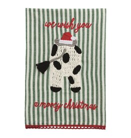 Mudpie Farm Xmas Cow Towel