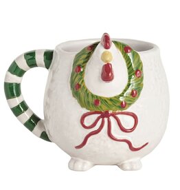 Mudpie Farm Xmas Chicken Mug