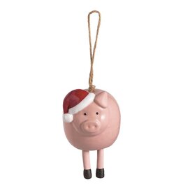 Mudpie Pig Christmas Ornament