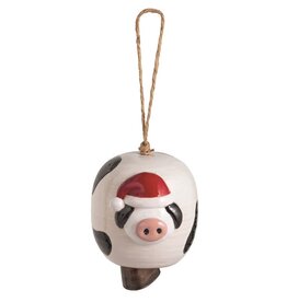 Mudpie Cow Christmas Ornament