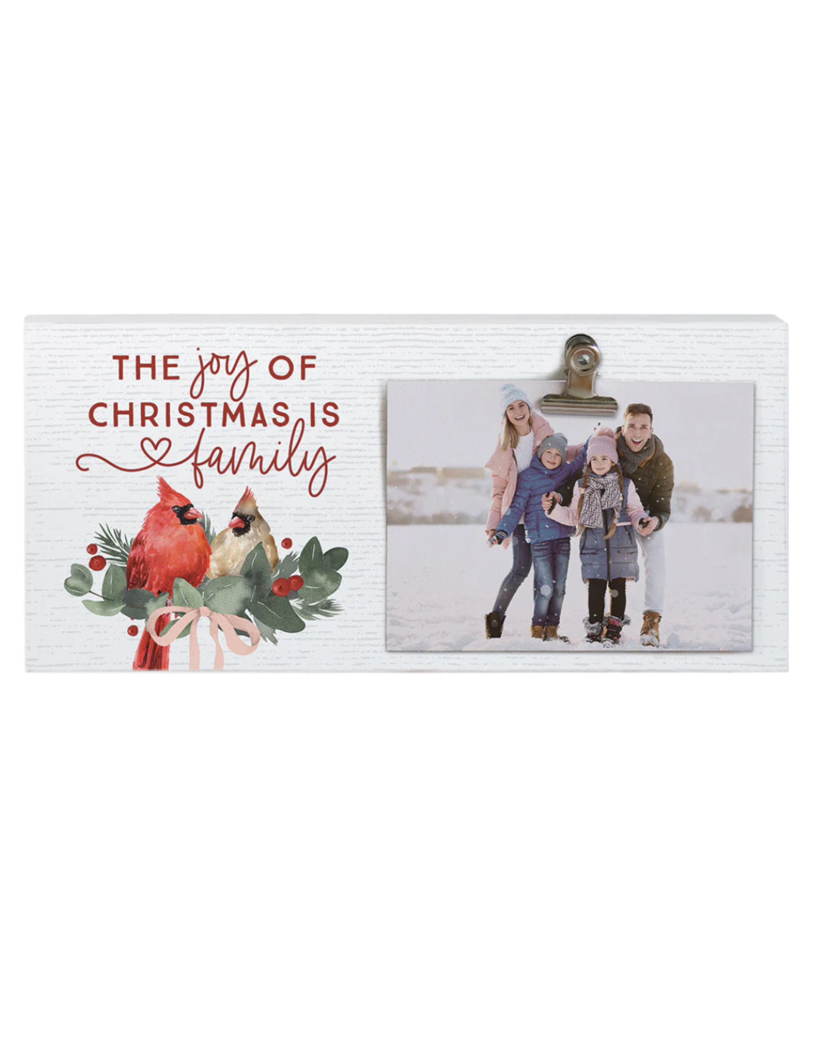 Sincere Surroundings Joy Christmas Cardinals Photo Sign
