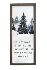 Sincere Surroundings Under the Tree Sign