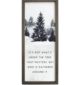 Sincere Surroundings Under the Tree Sign