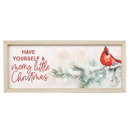 Sincere Surroundings Merry Little Cardinals Sign