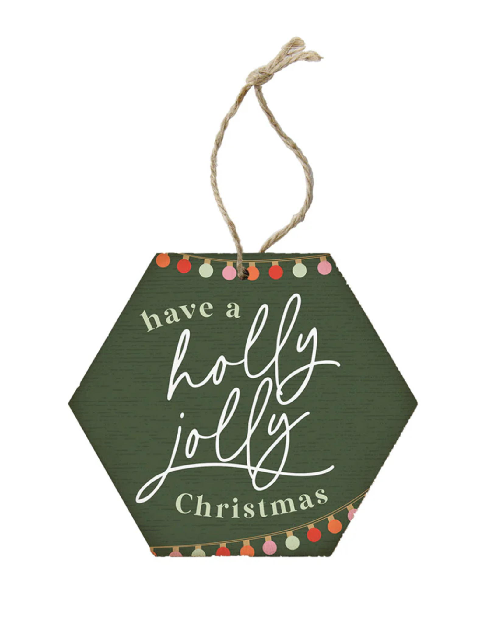 Sincere Surroundings Holly Jolly Green Ornament