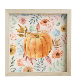 Sincere Surroundings Colorful Watercolor Leaves Sign