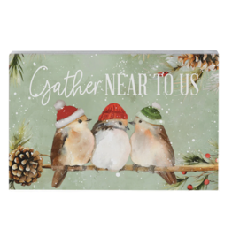 Sincere Surroundings Gather Near Birds Sign