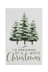 Sincere Surroundings White Christmas Sign