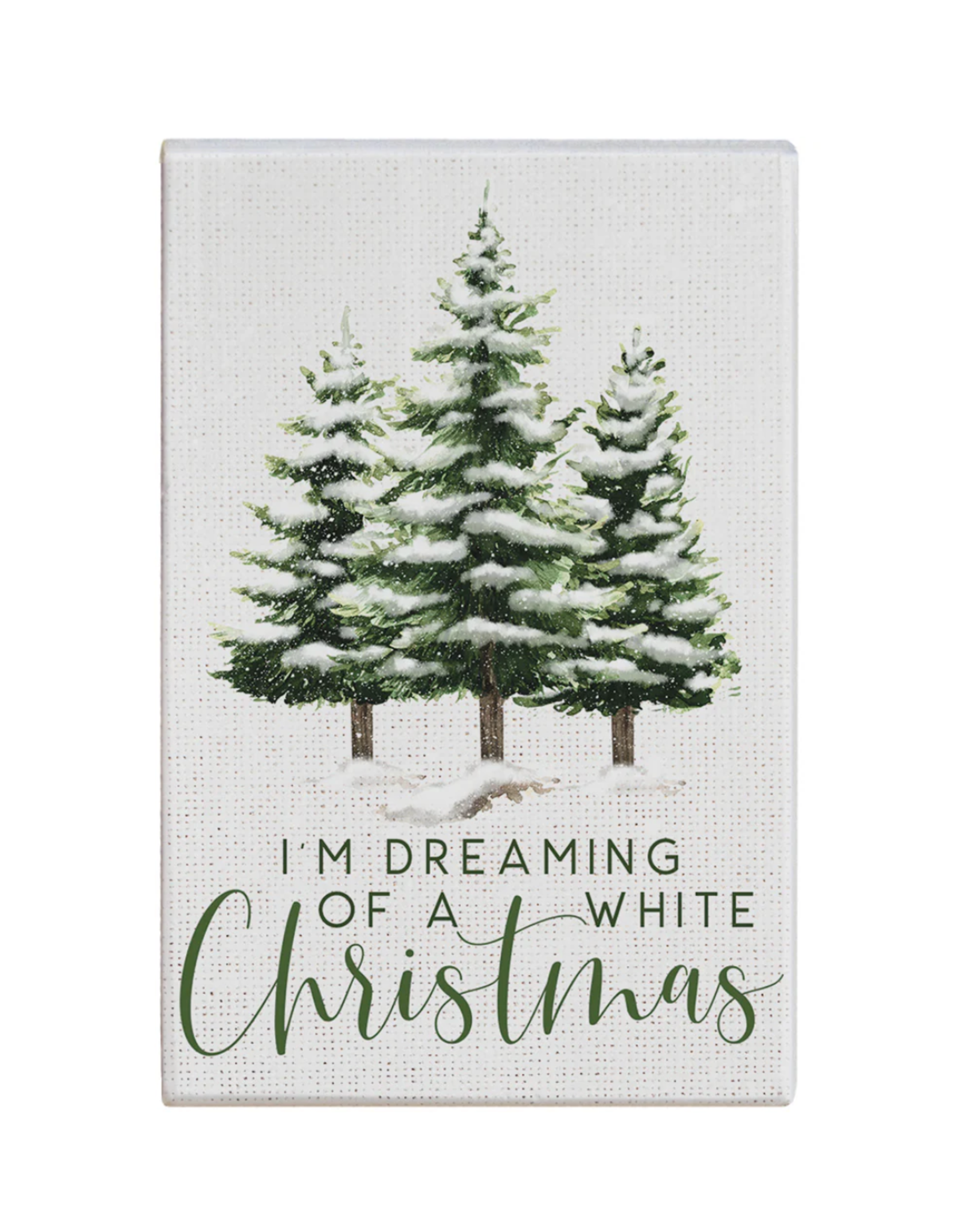 Sincere Surroundings White Christmas Sign