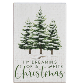 Sincere Surroundings White Christmas Sign