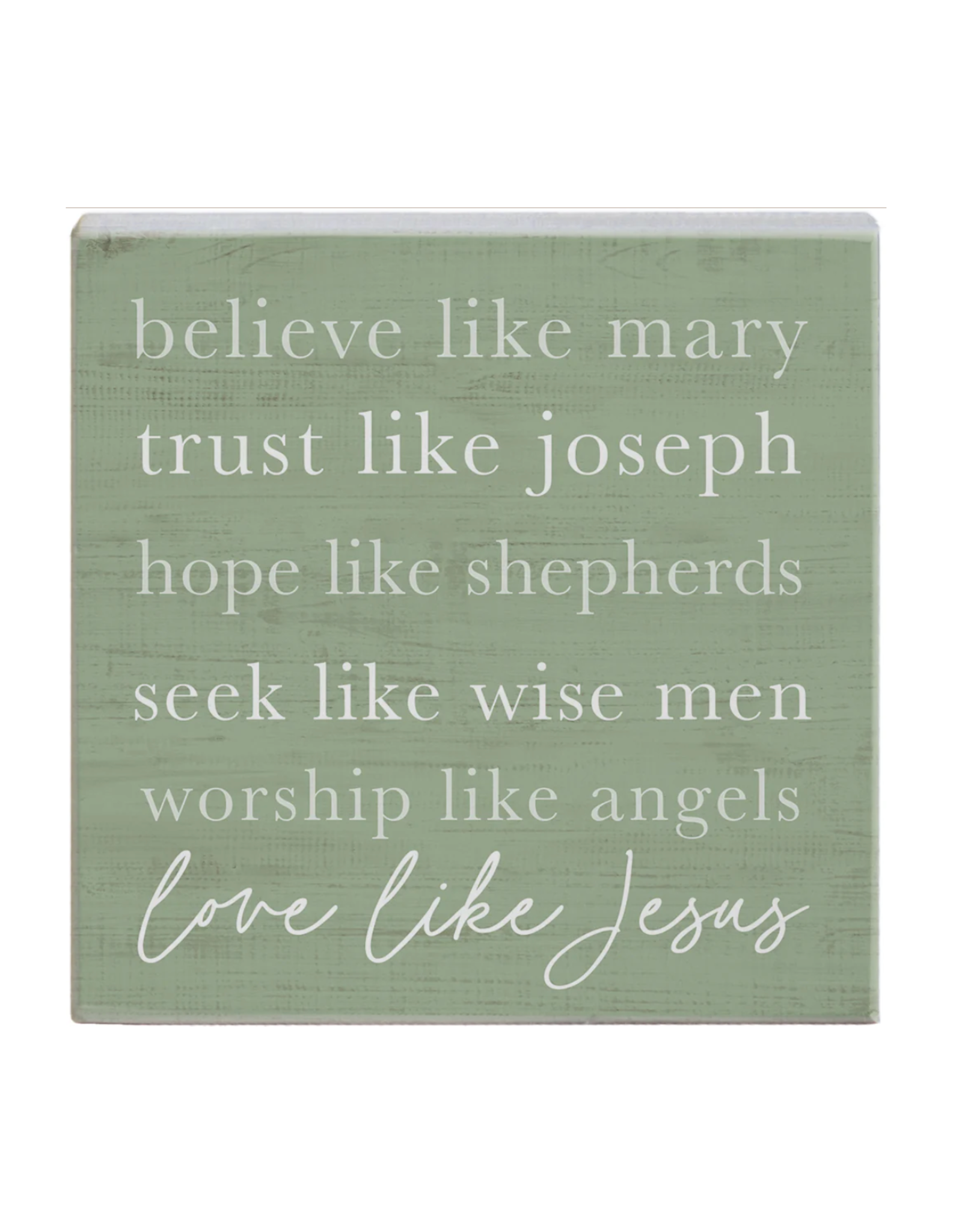 Sincere Surroundings Believe Like Mary Sign