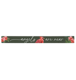 Sincere Surroundings Angels Near Poinsettias Sign