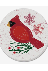 Highland Home Coaster - Stitched Cardinal
