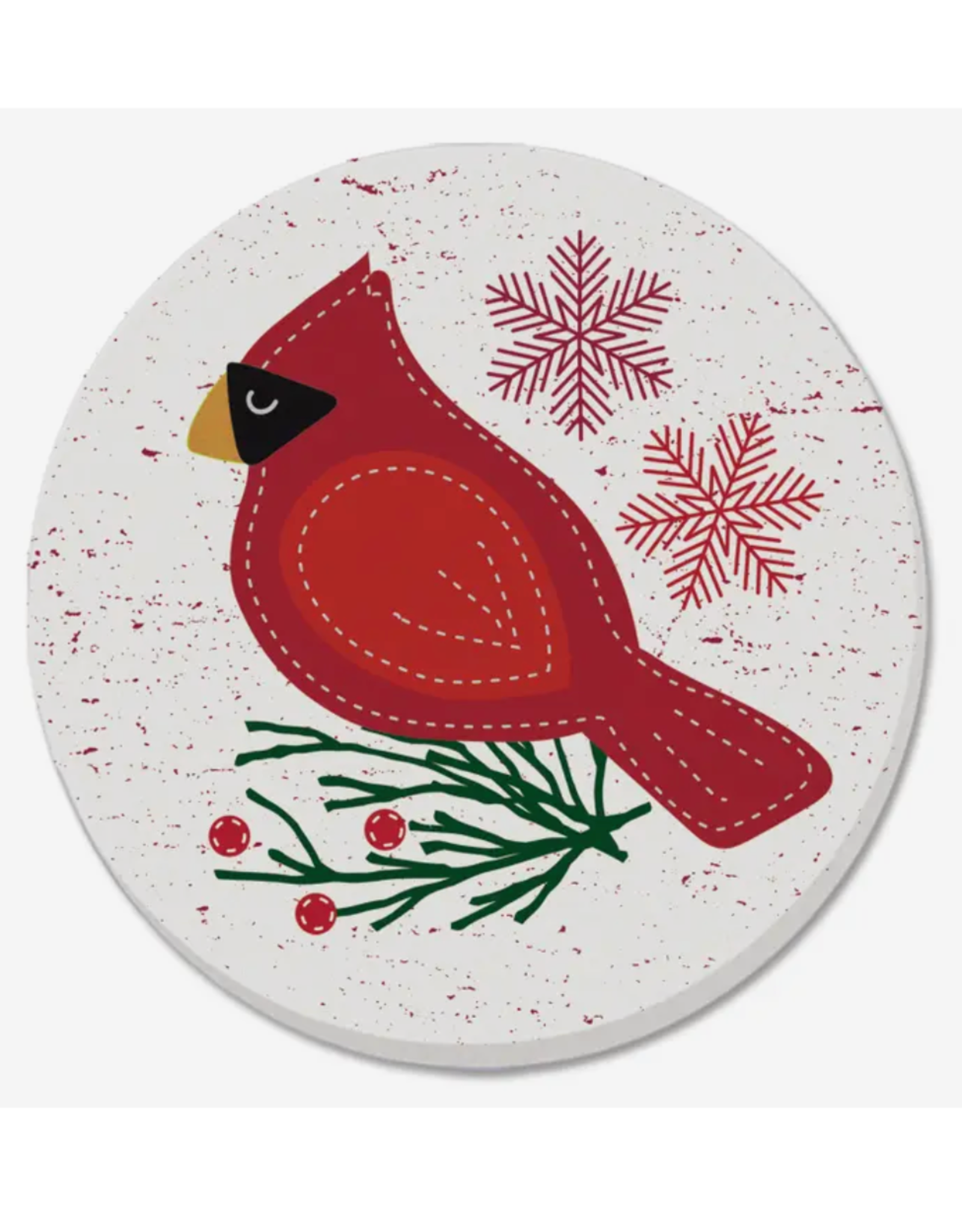 Highland Home Coaster - Stitched Cardinal