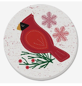 Highland Home Coaster - Stitched Cardinal