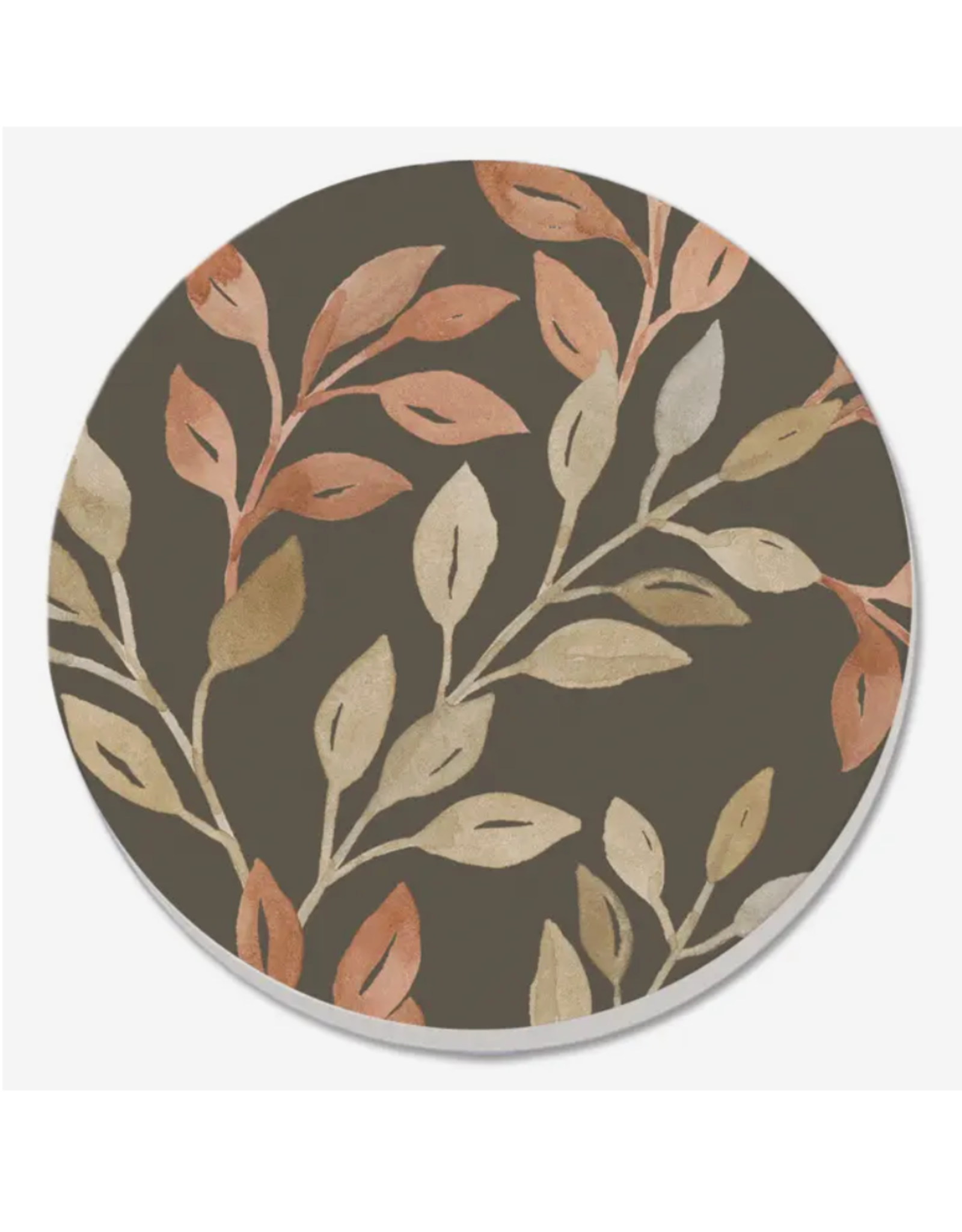 Highland Home Coaster - Watercolor Leaves