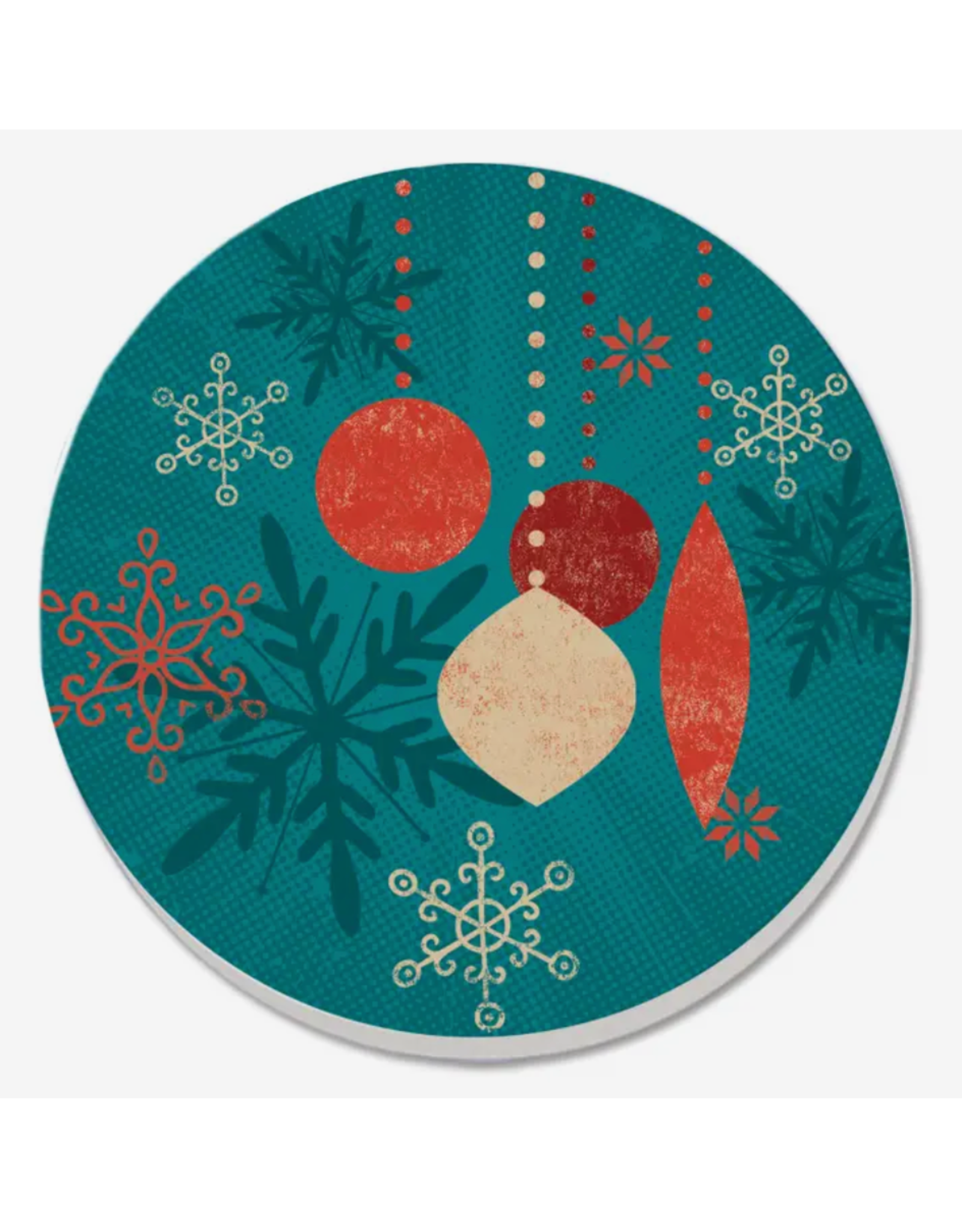 Highland Home Coaster - Retro Ornaments