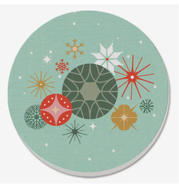 Highland Home Coaster - Retro Christmas