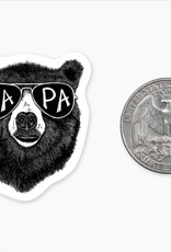 Nice Enough Clean Papa Bear MINI Sticker