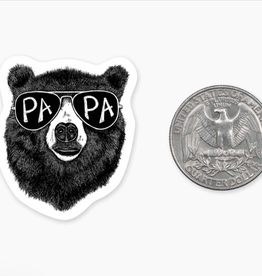 Nice Enough Clean Papa Bear MINI Sticker