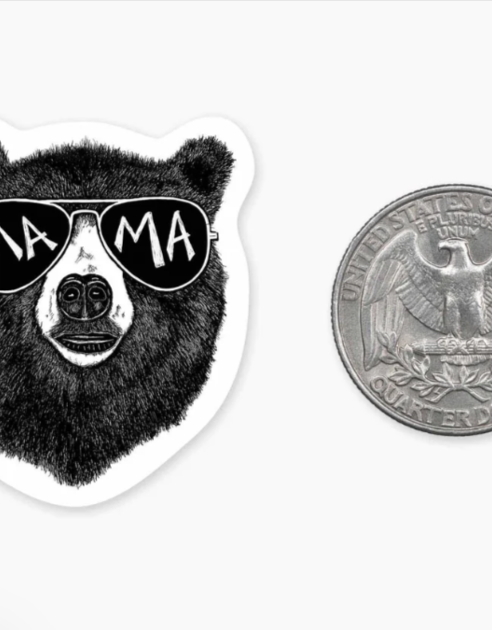 Nice Enough Clean Mama Bear MINI Sticker