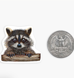 Nice Enough Mini Rocky Raccoon Sticker