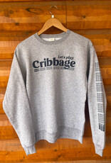 218 Clothing + Gift SALE Let's Play Cribbage Crew Sweatshirt
