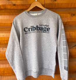 218 Clothing + Gift SALE Let's Play Cribbage Crew Sweatshirt