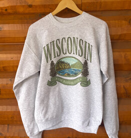 218 Clothing + Gift Classic Wisconsin Crew Sweatshirt