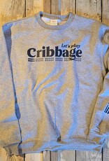 218 Clothing + Gift SALE Let's Play Cribbage Crew Sweatshirt