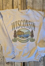 218 Clothing + Gift Classic Wisconsin Crew Sweatshirt
